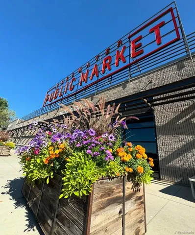 a view of a lake and city