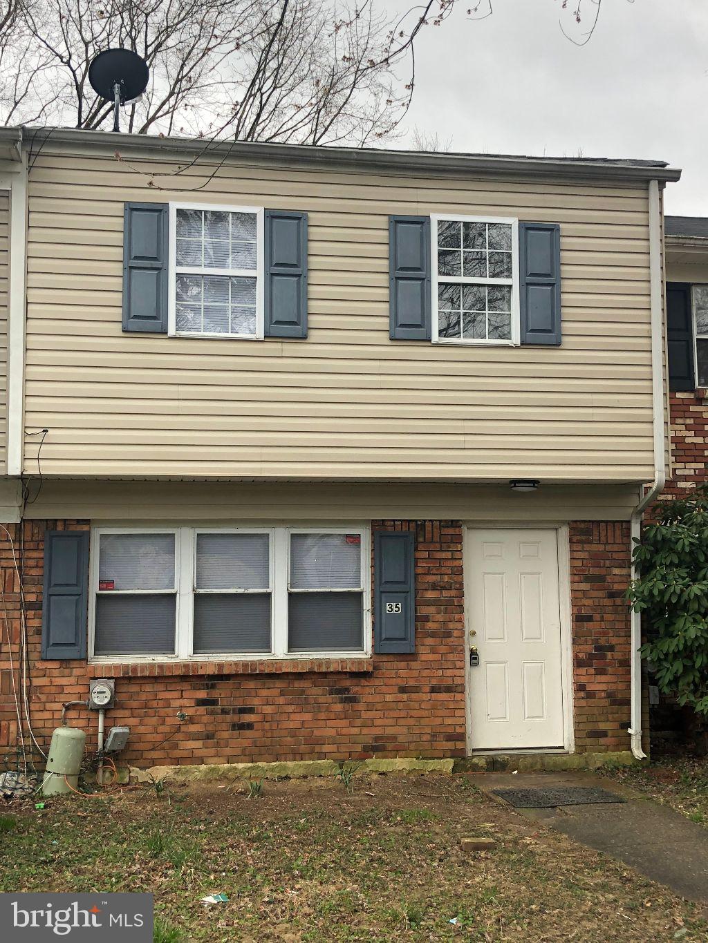 a front view of a house