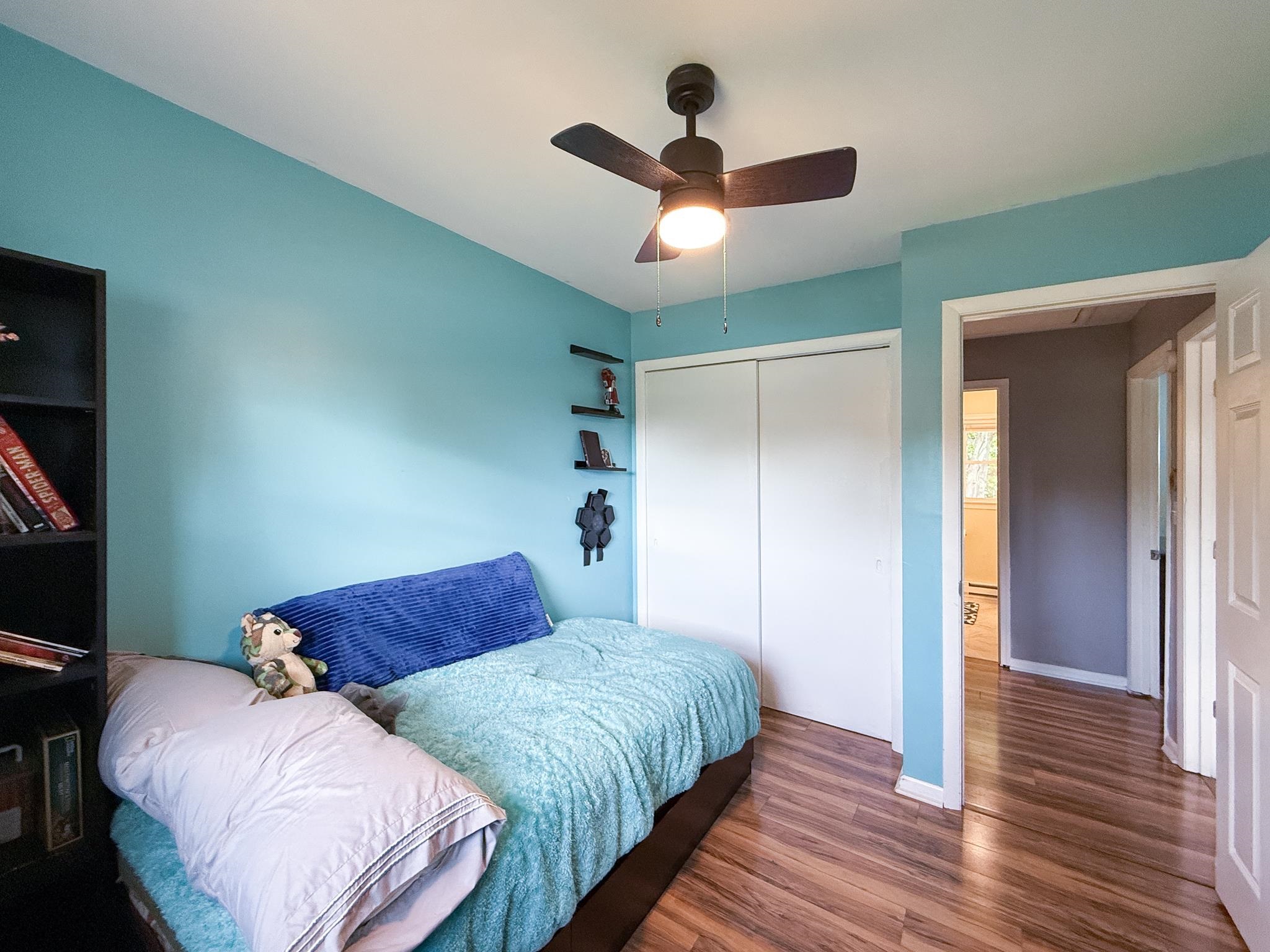 39 View Drive Stuarts Draft, VA 24477 - Photo 23 of 25 a bedroom with bed and a chandelier