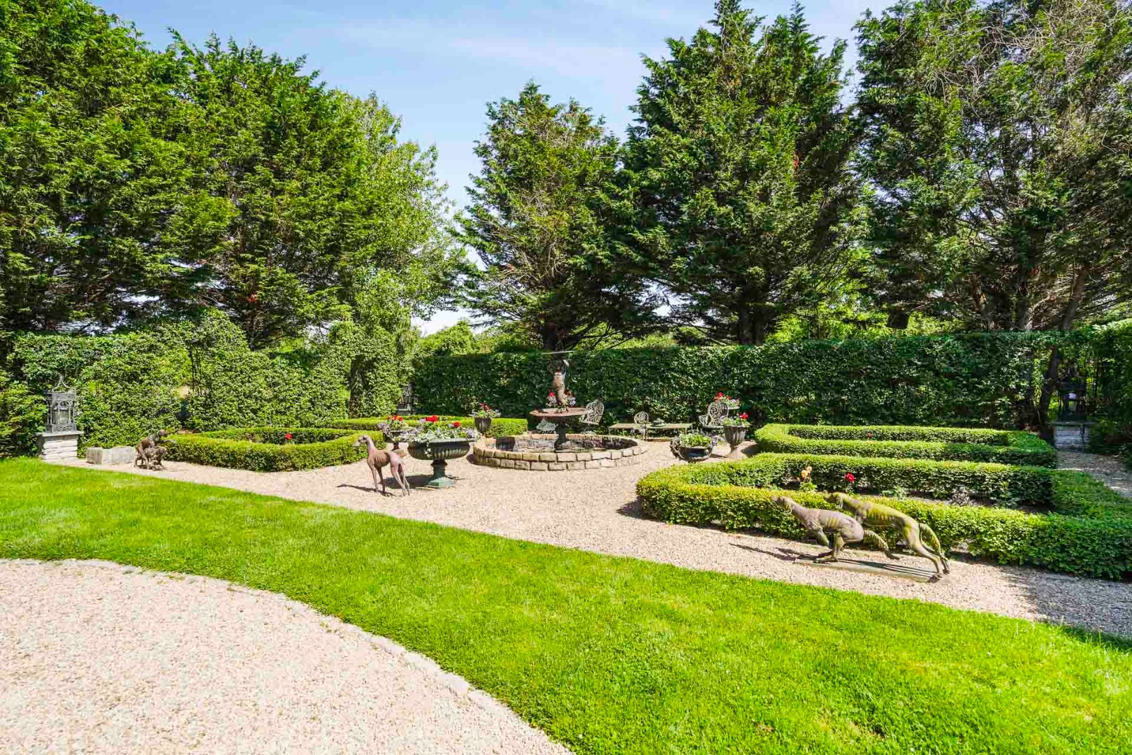 5 Louis Field Road Edgartown, MA 02539 - Photo 18 of 33 a view of backyard with swimming pool and green space