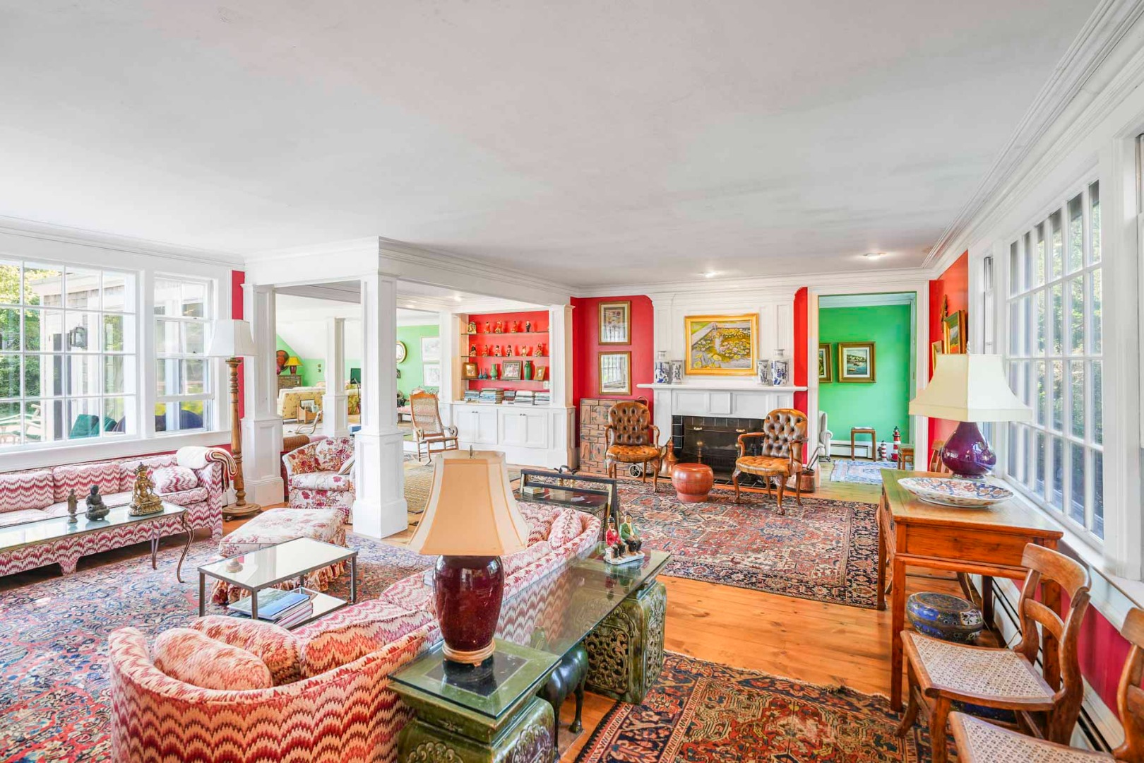 5 Louis Field Road Edgartown, MA 02539 - Photo 25 of 33 a living room with furniture and a floor to ceiling window