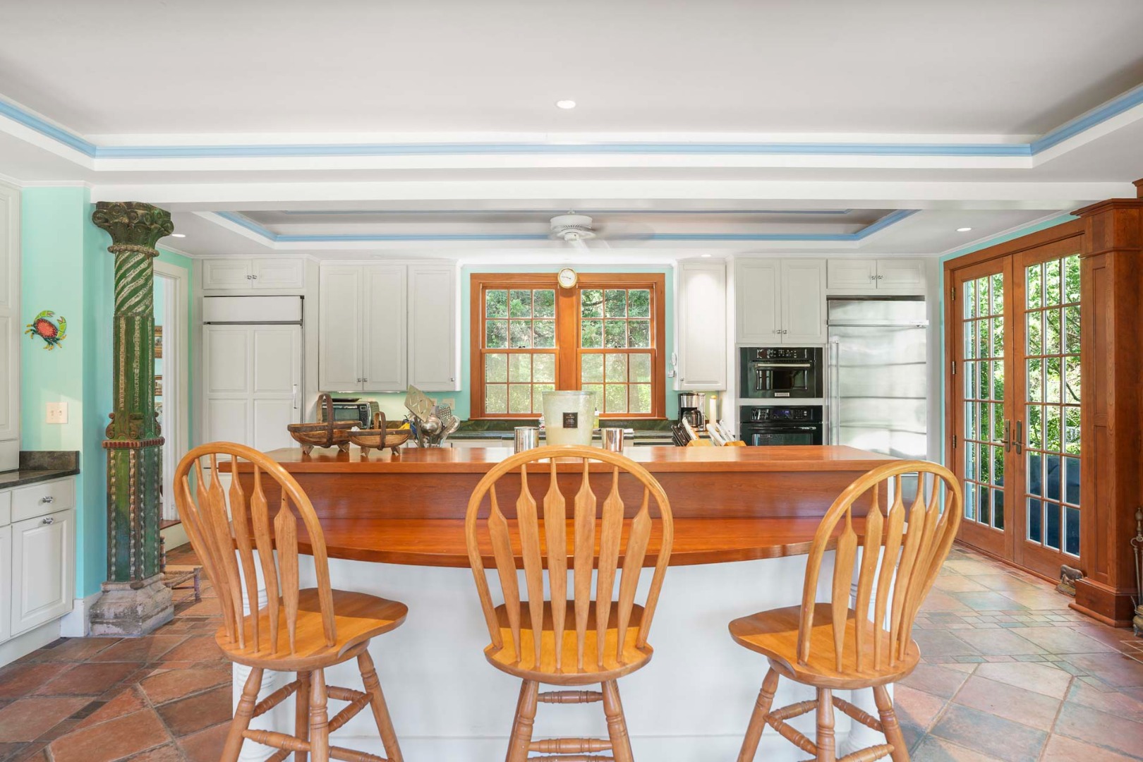 5 Louis Field Road Edgartown, MA 02539 - Photo 30 of 33 a view of a dining room with furniture window and outside view