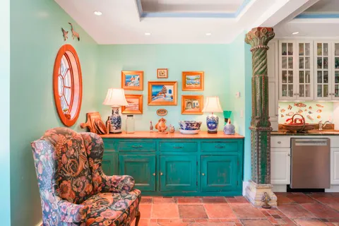 a outdoor space with furniture