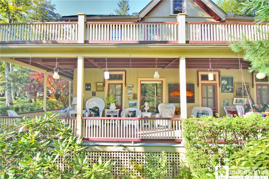 This charming home is on a pretty corner lot overl