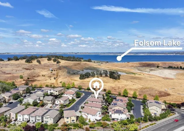a view of an ocean and beach