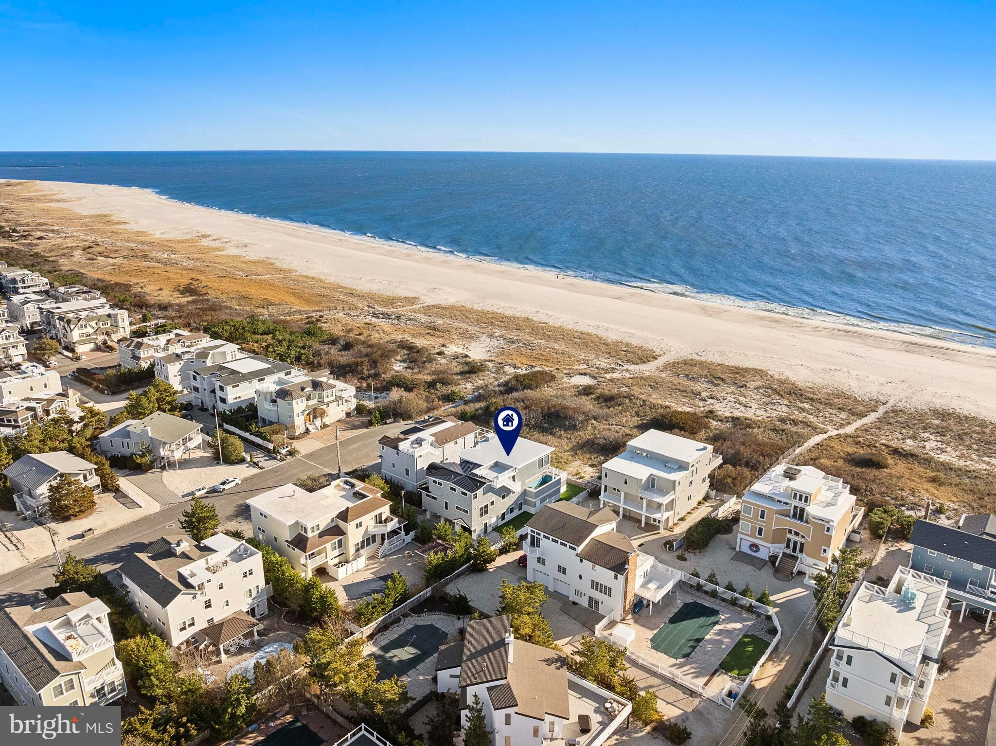 11 East 30th Street Barnegat Light, NJ 08006 - Photo 27 of 28 an aerial view of ocean and residential houses with outdoor space