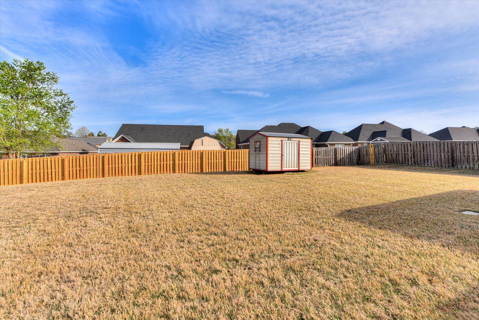 4598 Logans Way Augusta, GA 30909 - Photo 34 of 38 Backyard with privacy fence is part of this .31 acre lot.
