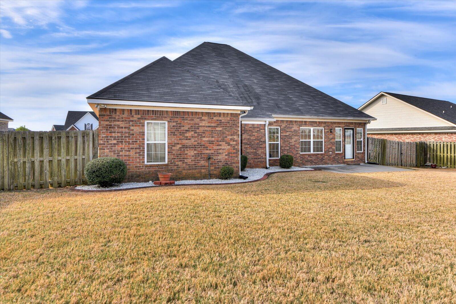 4598 Logans Way Augusta, GA 30909 - Photo 36 of 38 Nice size backyard, bring your green thumb