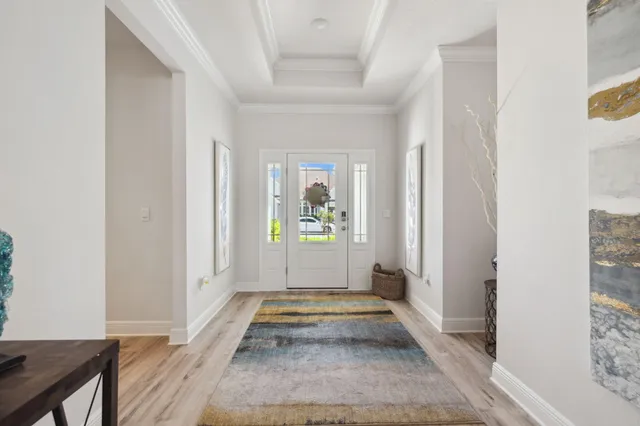 a view of an entryway door