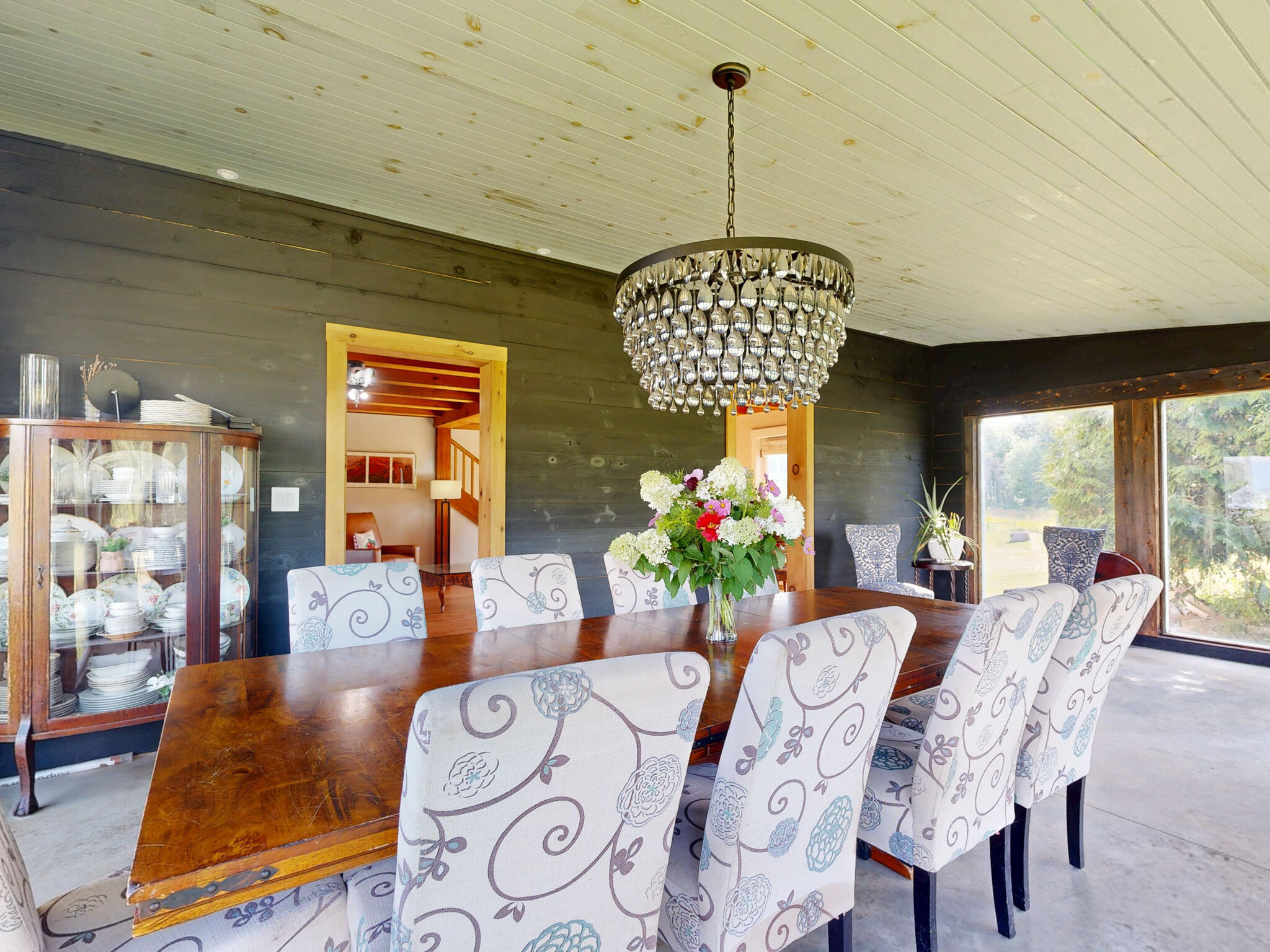 64 Cole Road Union, ME 04862 - Photo 34 of 97 Black Crystal & Iron Chandelier