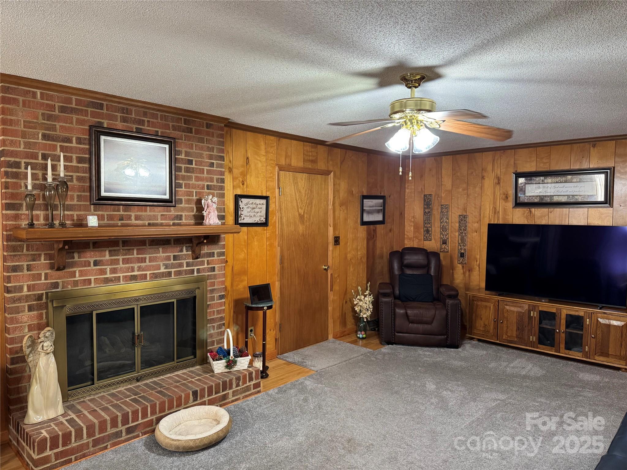 1068 Princeton Road Rock Hill, SC 29730 - Photo 3 of 25 a living room with furniture a flat screen tv and a fireplace