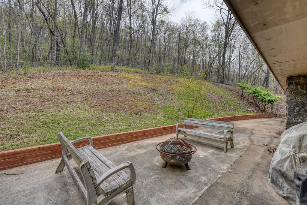 71 Andy Court Morganton, GA 30560 - Photo 30 of 43 a view of an outdoor sitting area with fire pit