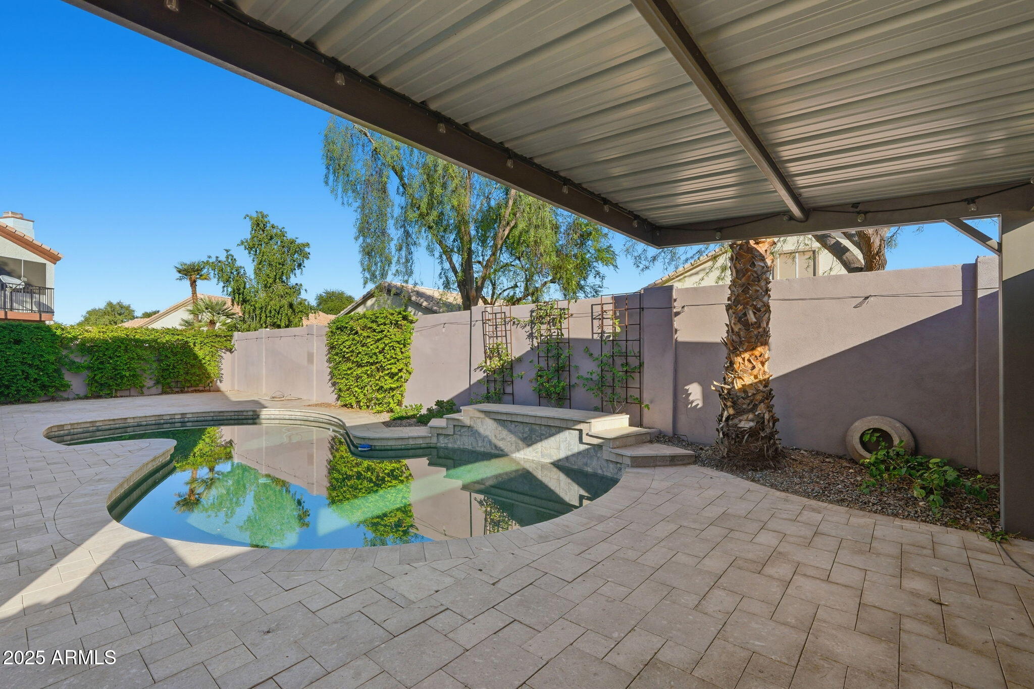 245 West Sagebrush Street Gilbert, AZ 85233 - Photo 51 of 62 a view of backyard with plants and outdoor seating
