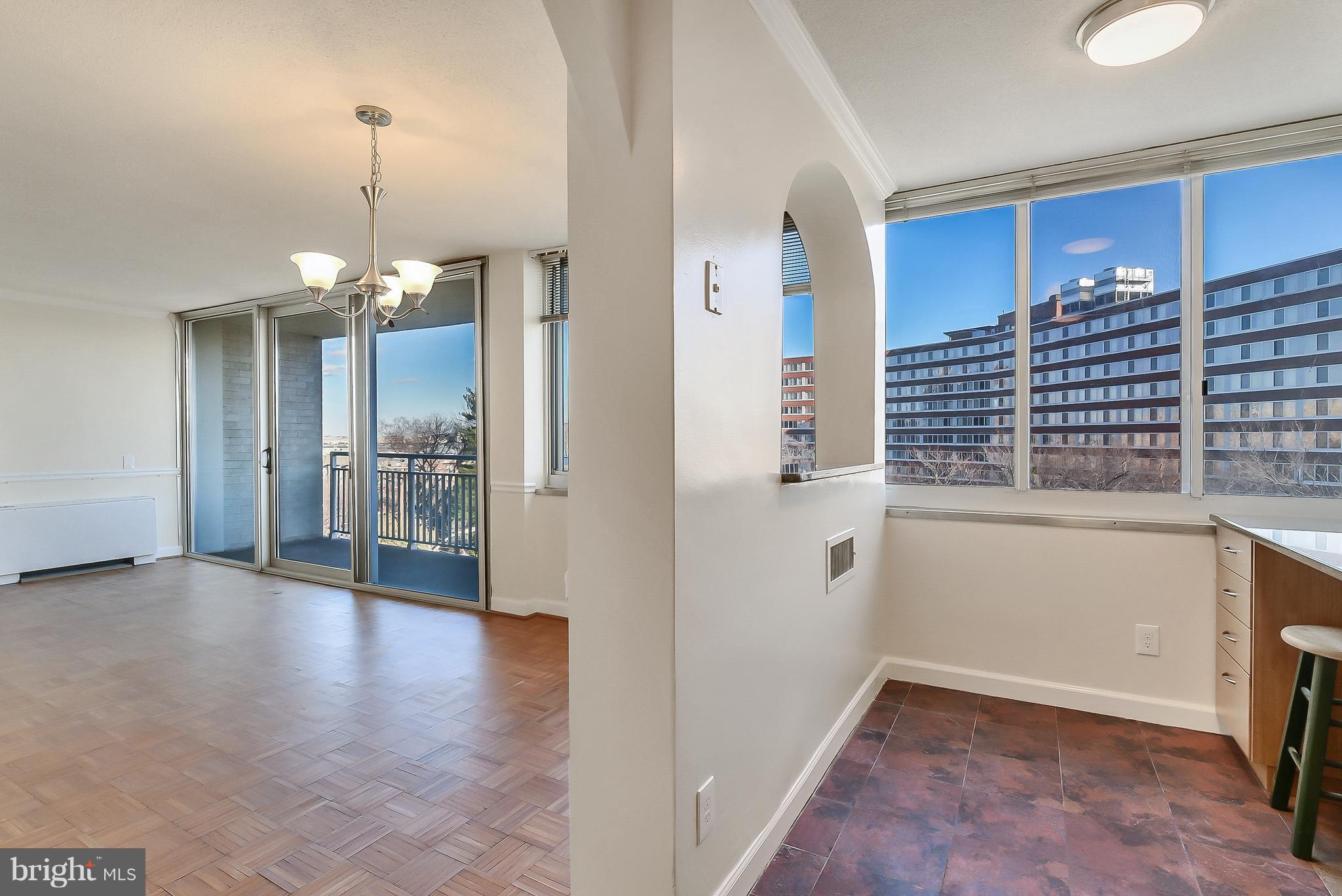 1301 South Arlington Ridge Road, Unit 406 Arlington, VA 22202 - Photo 6 of 27 a view of livingroom with kitchen
