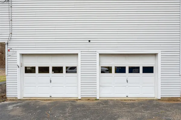 a view of a garage