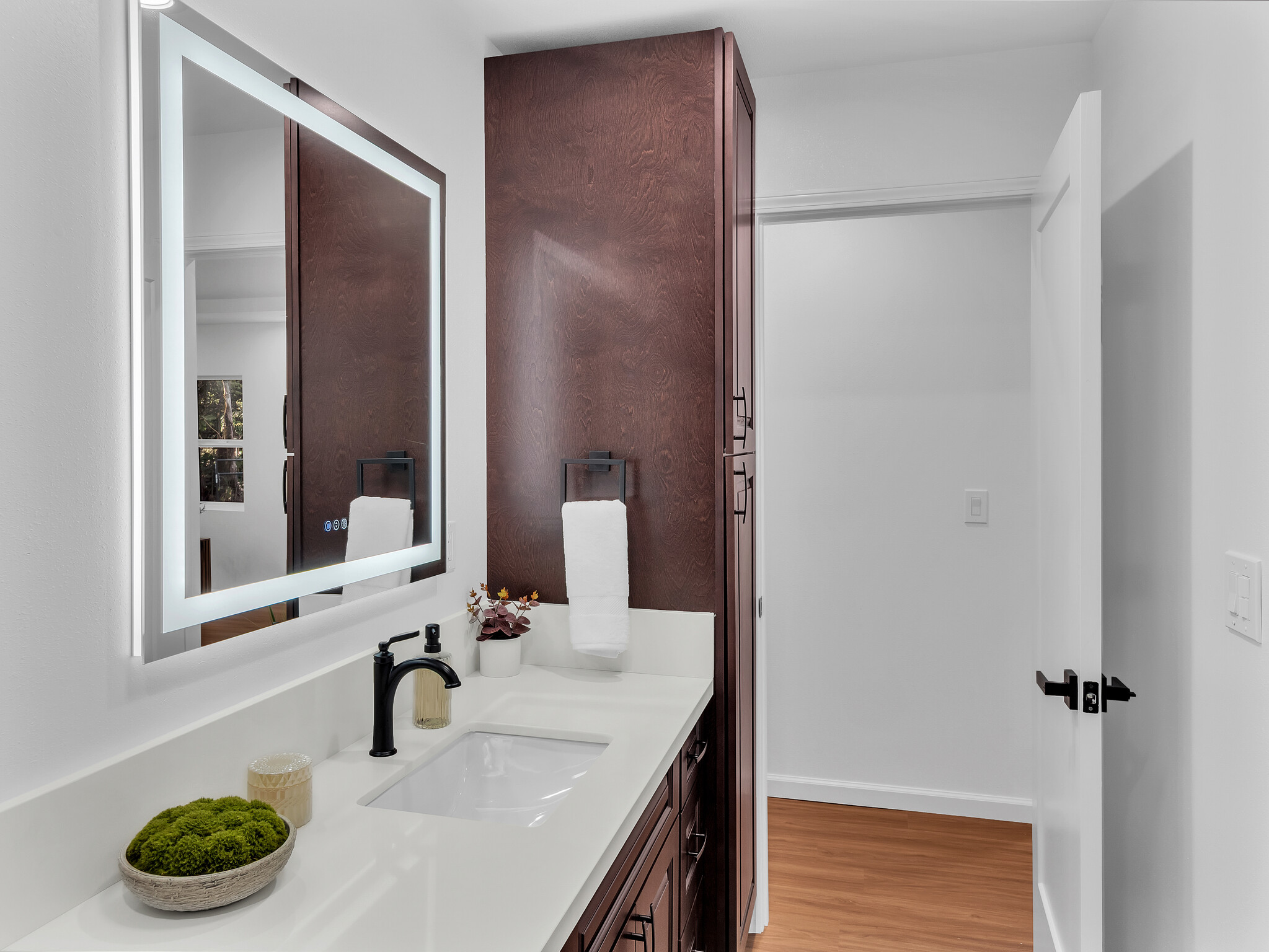 11-3790 9th Street Volcano, HI 96785 - Photo 19 of 30 a bathroom with a sink and a mirror