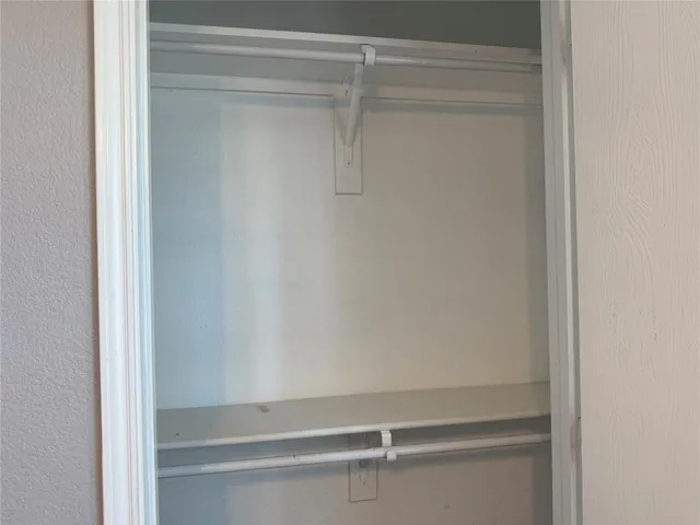 a close view of closet