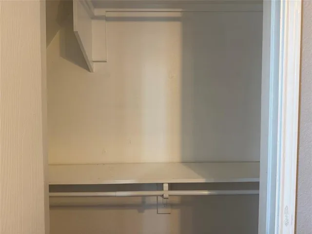 a close view of closet