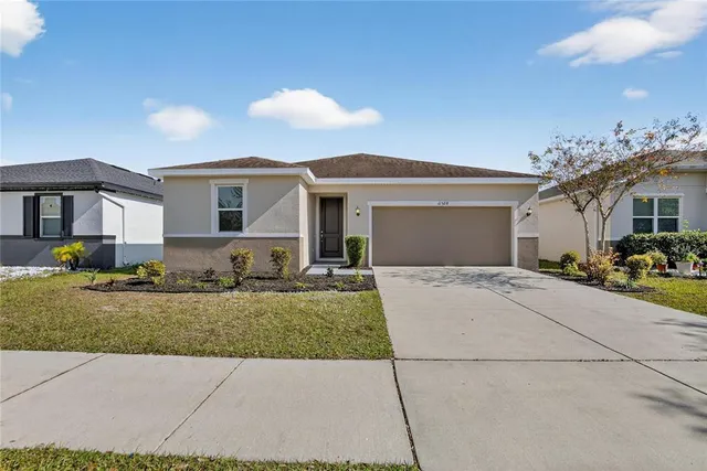 a front view of a house