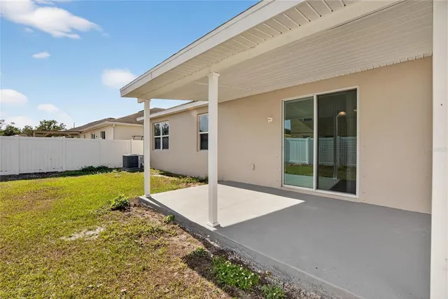 a view of a backyard of house
