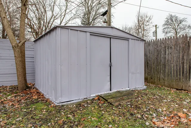 a backyard of a house