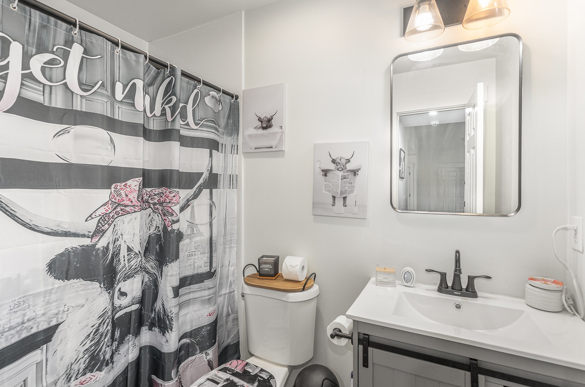 7953 Spot Light Road Lyles, TN 37098 - Photo 17 of 19 a bathroom with a sink and a mirror