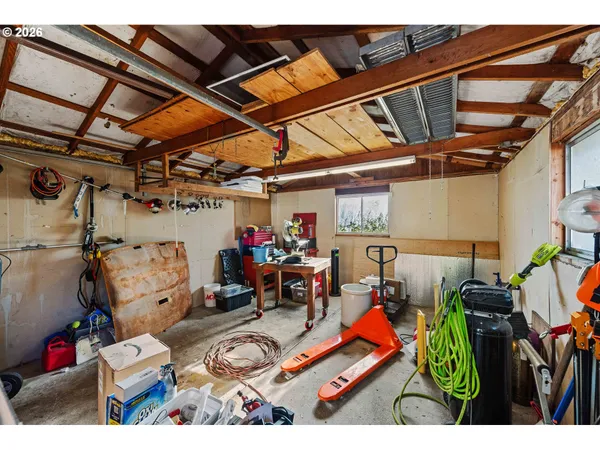 a view of storage and utility room