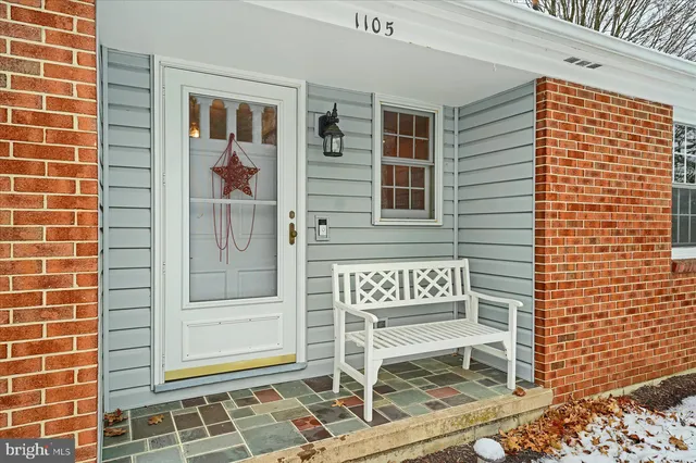 a view of front door of house and front door
