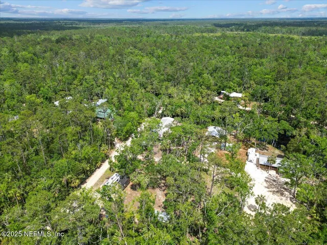 a view of a garden with a lake