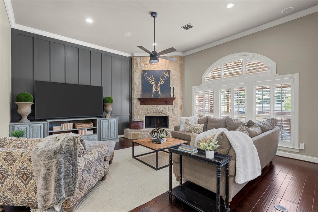 2030 Rustic Trail Waco, TX 76657 - Photo 15 of 40 a living room with furniture fireplace and a flat screen tv