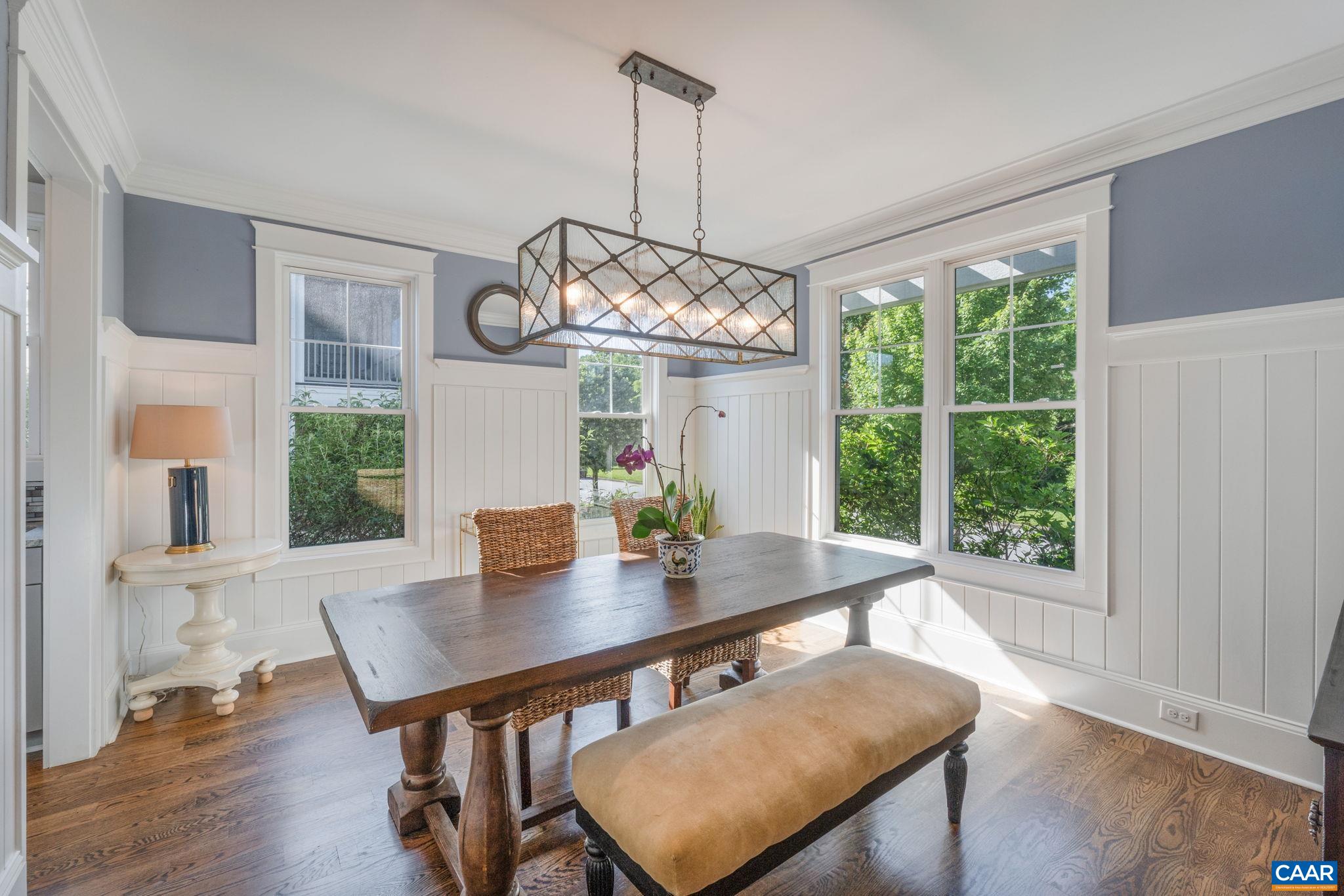 5123 Brook View Road Crozet, VA 22932 - Photo 13 of 75 a view of a dining room with furniture window and wooden floor
