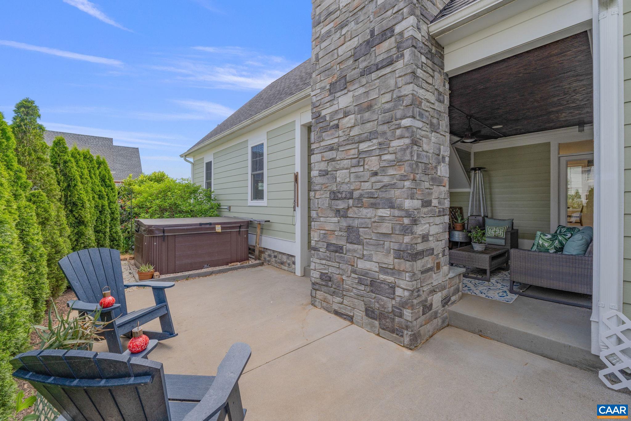 5123 Brook View Road Crozet, VA 22932 - Photo 29 of 75 a balcony with furniture and a potted plant