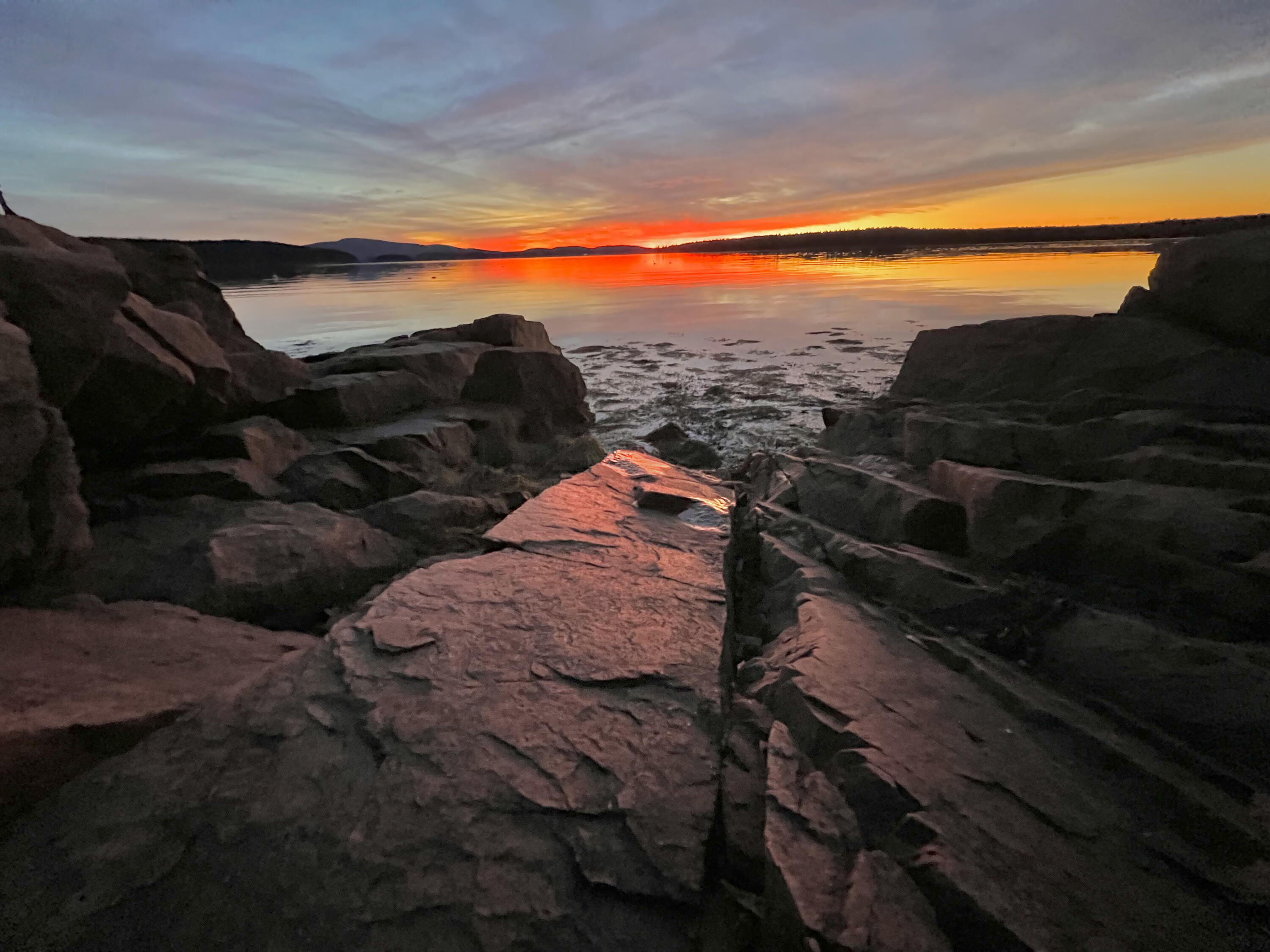 33 Sea Swept Lane Gouldsboro, ME 04607 - Photo 10 of 15 Sunset across Frenchman Bay