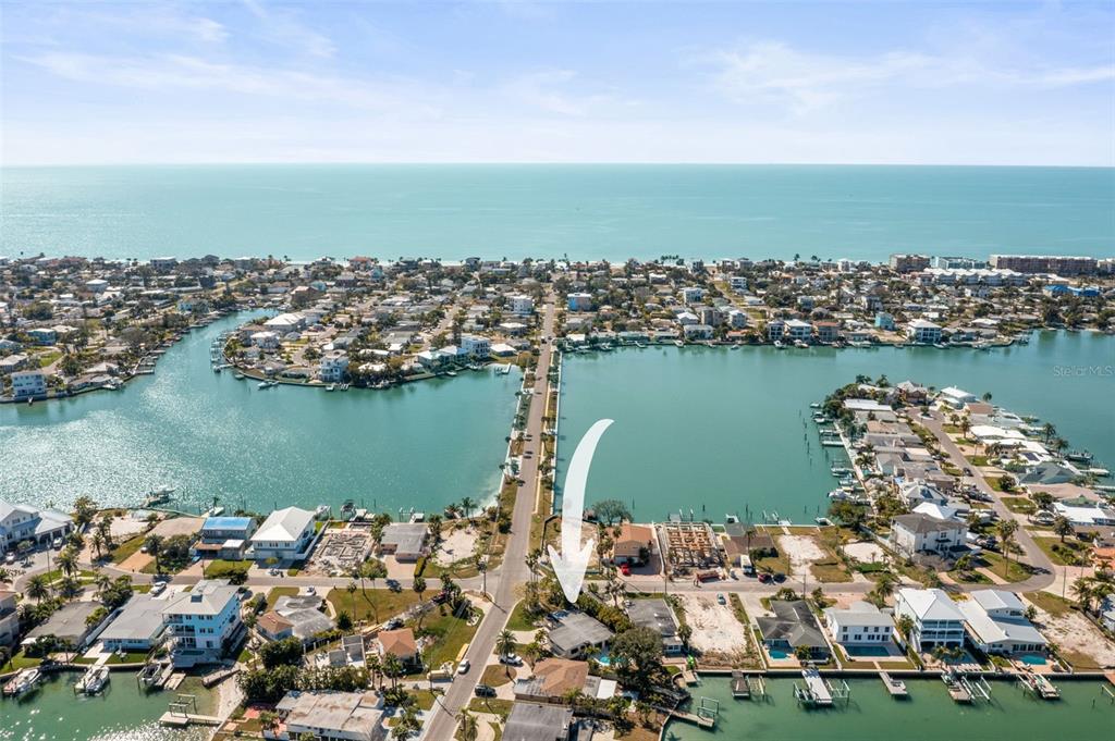 402 161st Avenue Redington Beach, FL 33708 - Photo 8 of 55 an aerial view of a houses with ocean view