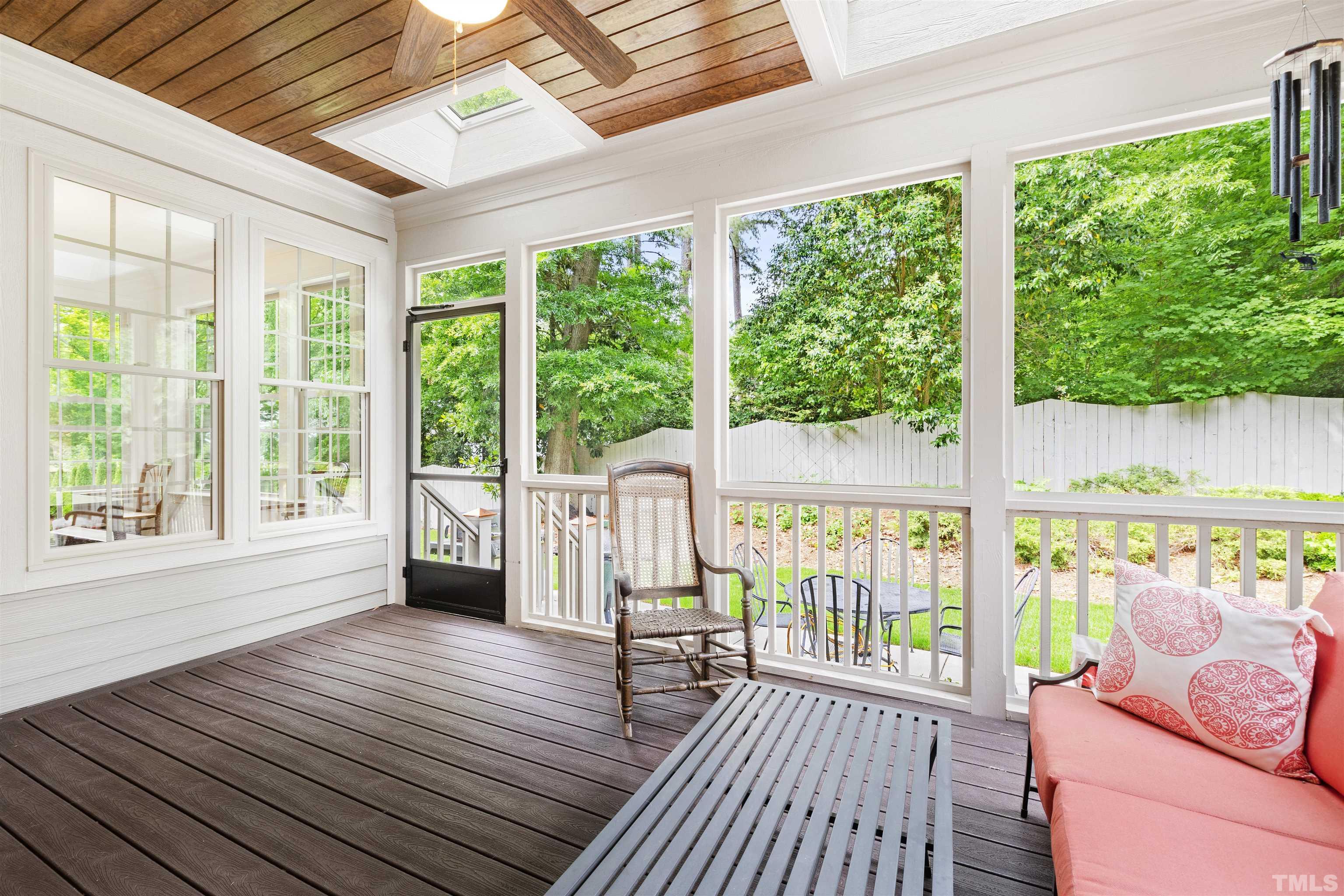 3205 Plantation Road Raleigh, NC 27609 - Photo 35 of 39 a view of a balcony with wooden floor