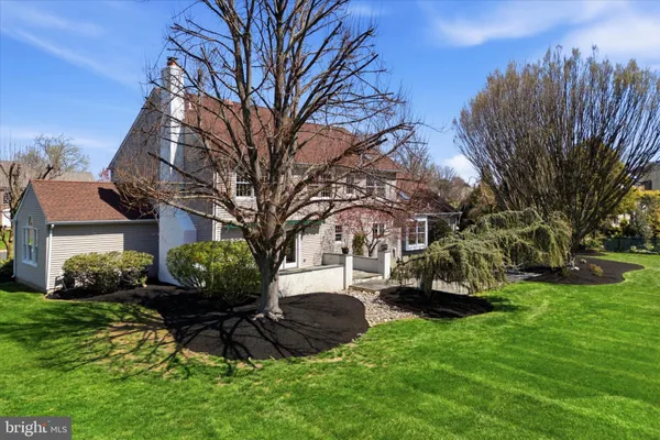 a view of yard with tree s