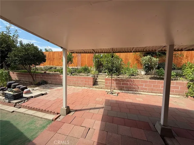 a outdoor view with a sitting space