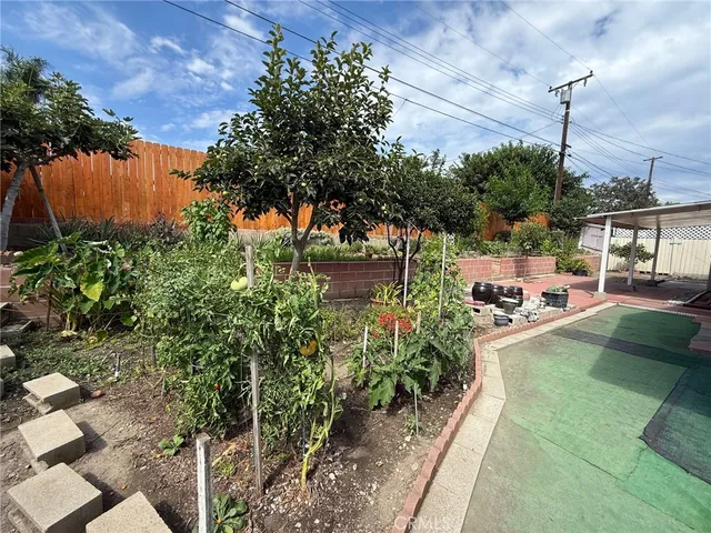 a view of a lake with a patio