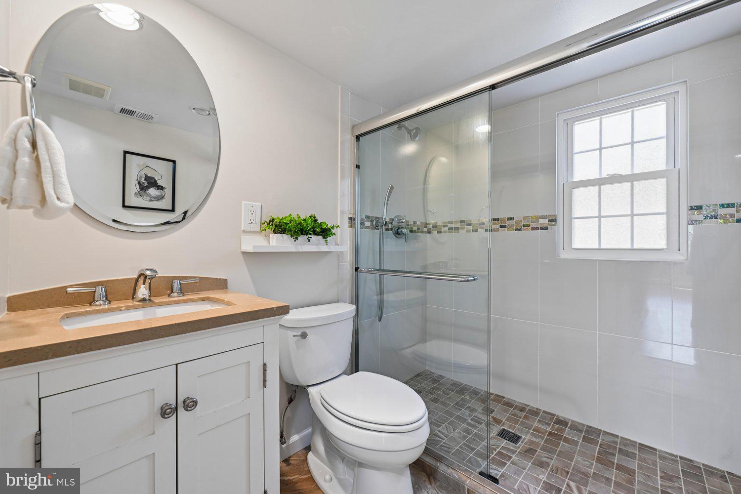 10706 Stoneyhill Drive Silver Spring, MD 20901 - Photo 39 of 50 Lower level full bath w/ glass enclosed shower