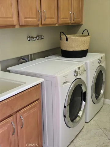 an empty room with a bench