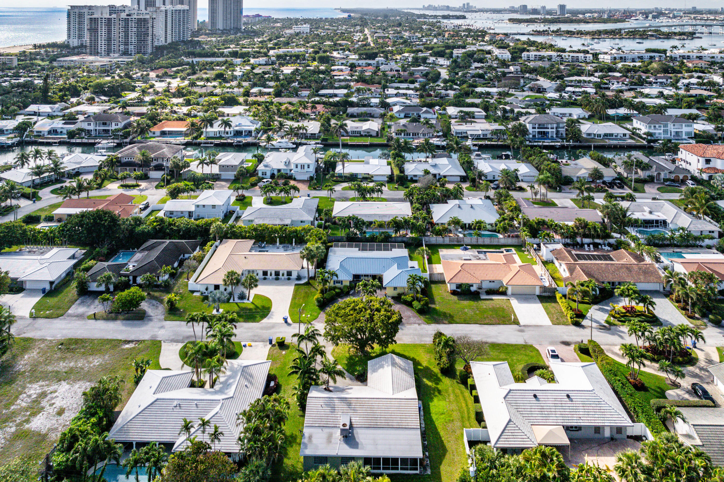 1210 Dolphin Road Singer Island, FL 33404 - Photo 37 of 41 an aerial view of residential houses with outdoor space