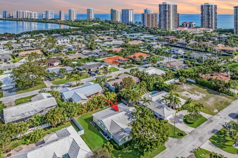 an aerial view of a city with lots of residential buildings