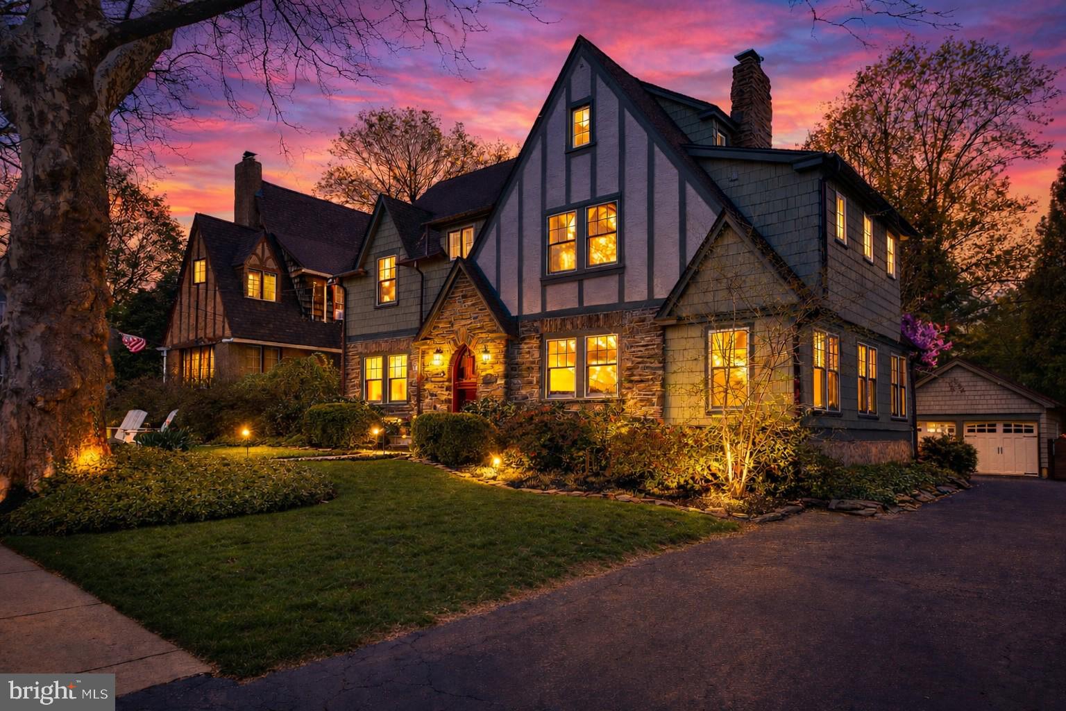 20 Hillside Road Wayne, PA 19087 - Photo 2 of 49 A stately stone, stucco & cedar Tudor
