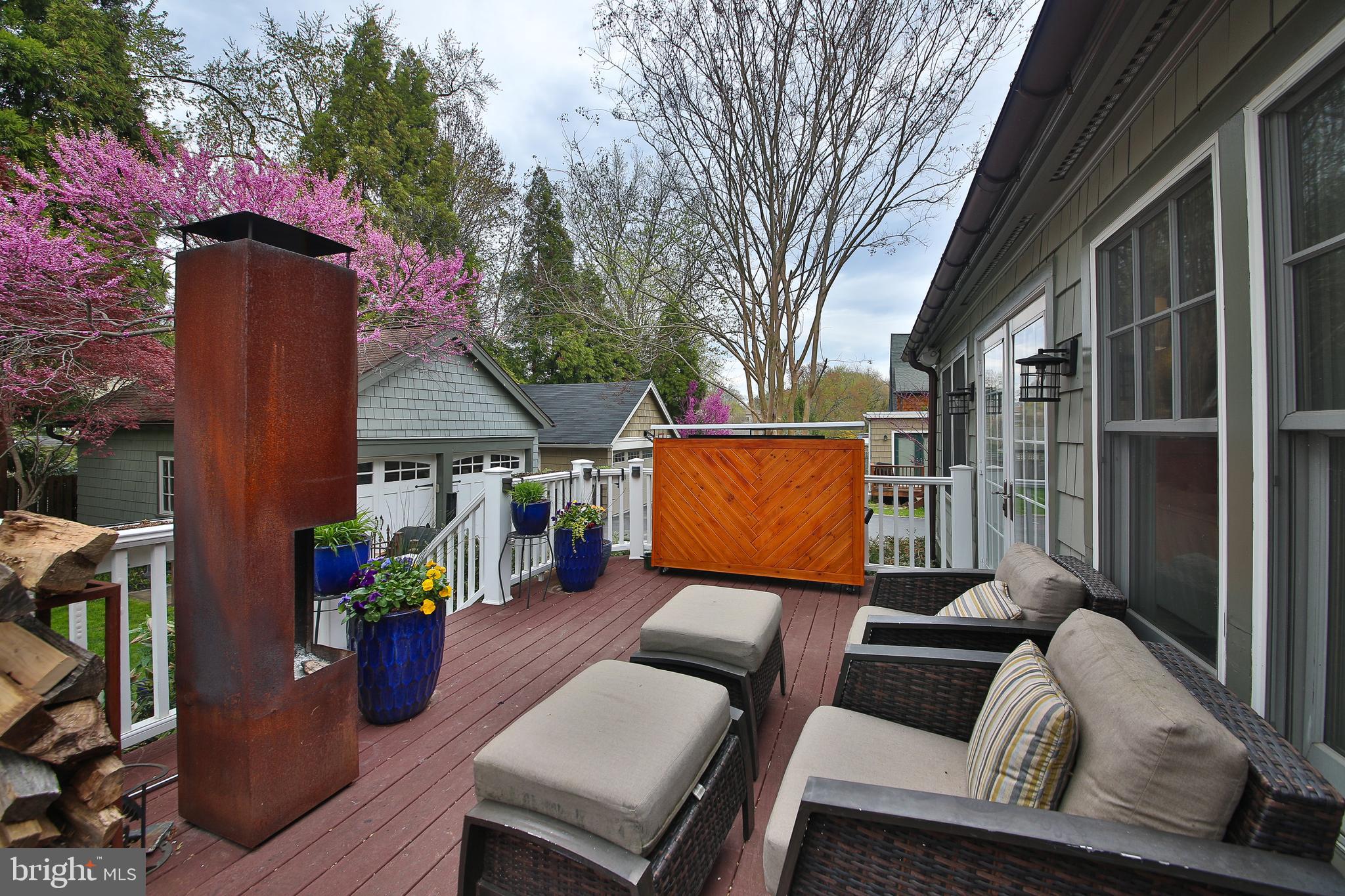 20 Hillside Road Wayne, PA 19087 - Photo 40 of 49 Rear deck overlooks the fenced yard.