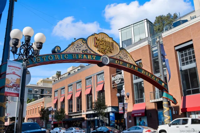 a front view of a building with a yard