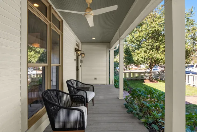 a view of living room and patio with furniture