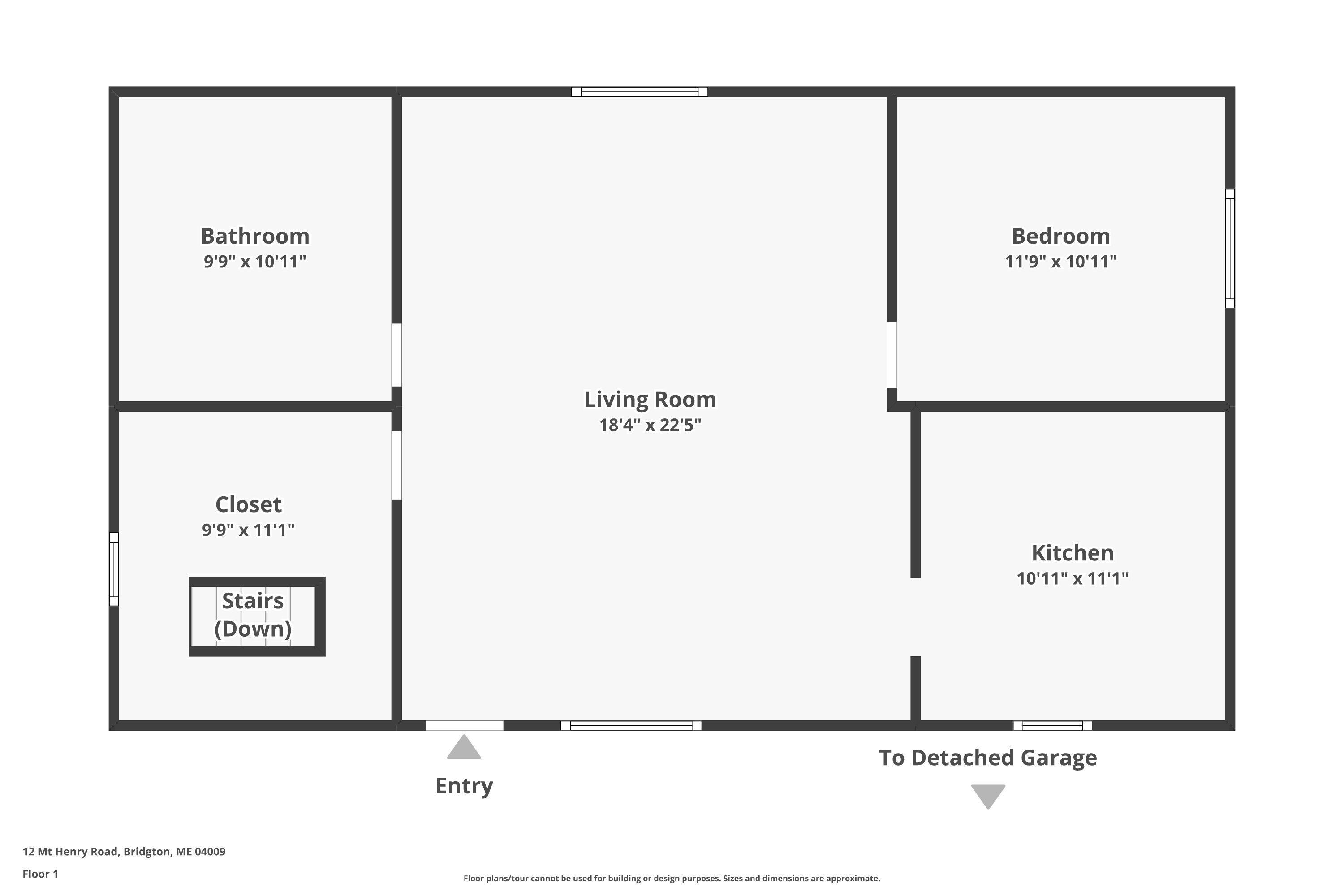 12 Mt Henry Road Bridgton, ME 04009 - Photo 27 of 29 Main Floor - Floor Plan