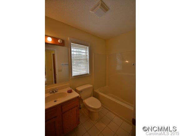164 Thistle Ridge Clyde, NC 28721 - Photo 14 of 16 a bathroom with a toilet a sink and mirror