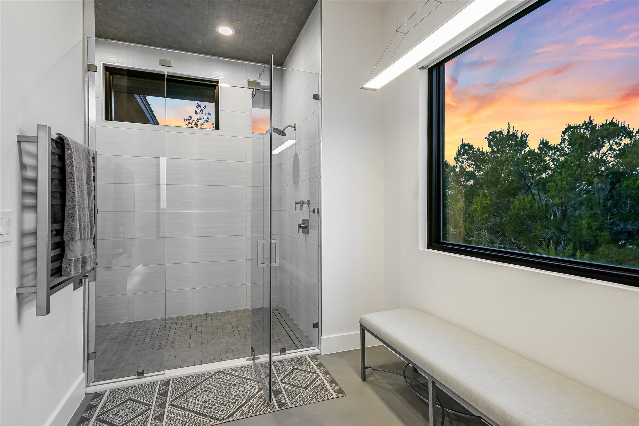 6509 Madrone Tree Lane Austin, TX 78738 - Photo 19 of 40 Bathroom featuring a shower stall and recessed lighting