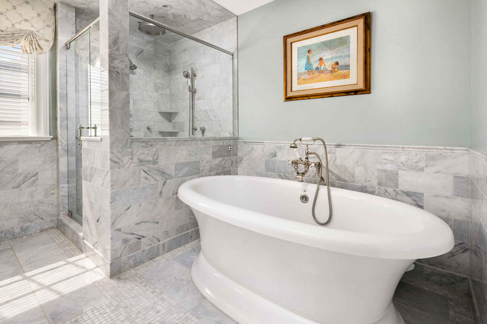 446 West Huron Street Chicago, IL 60654 - Photo 20 of 45 a white bath tub sitting next to a bathroom sink